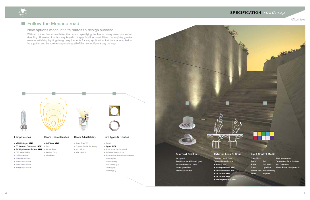 Cooper Lighting 6000 manual Follow the Monaco road, New options mean inﬁnite routes to design success 