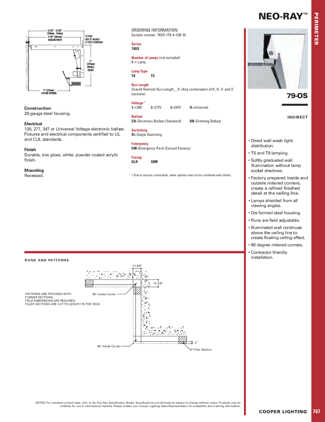 Cooper Lighting 79-OS specifications Neo-Ray 