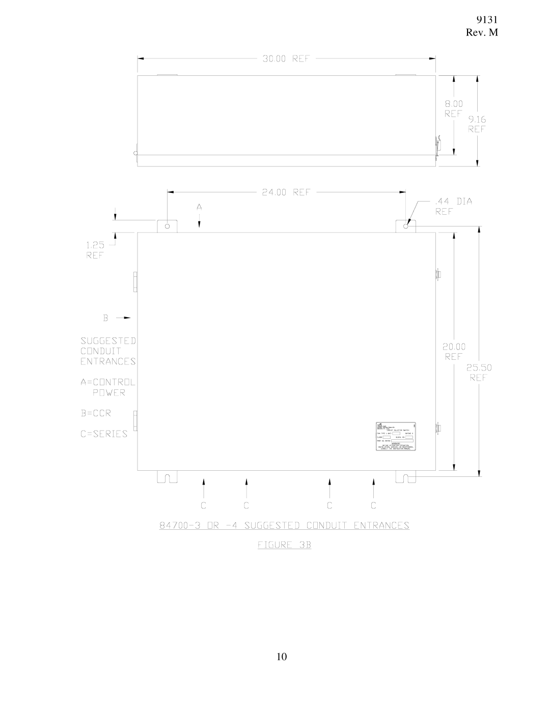 Cooper Lighting 84700 instruction manual 9131 Rev. M 