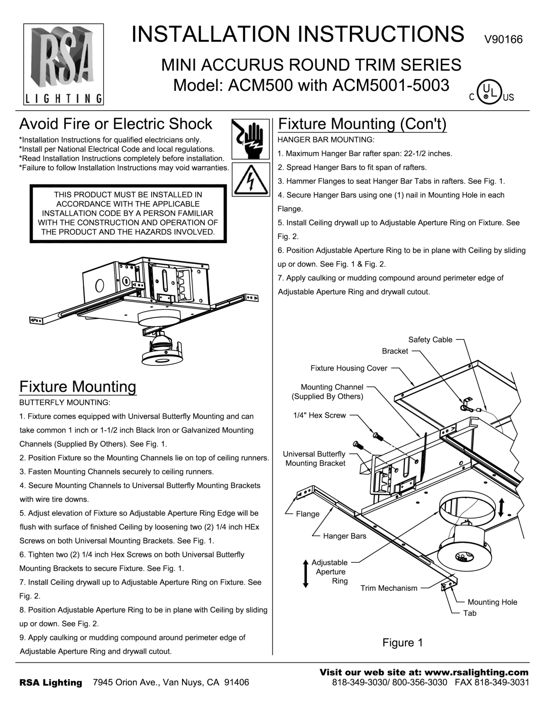 Cooper Lighting ACM5003, ACM5001 manual 