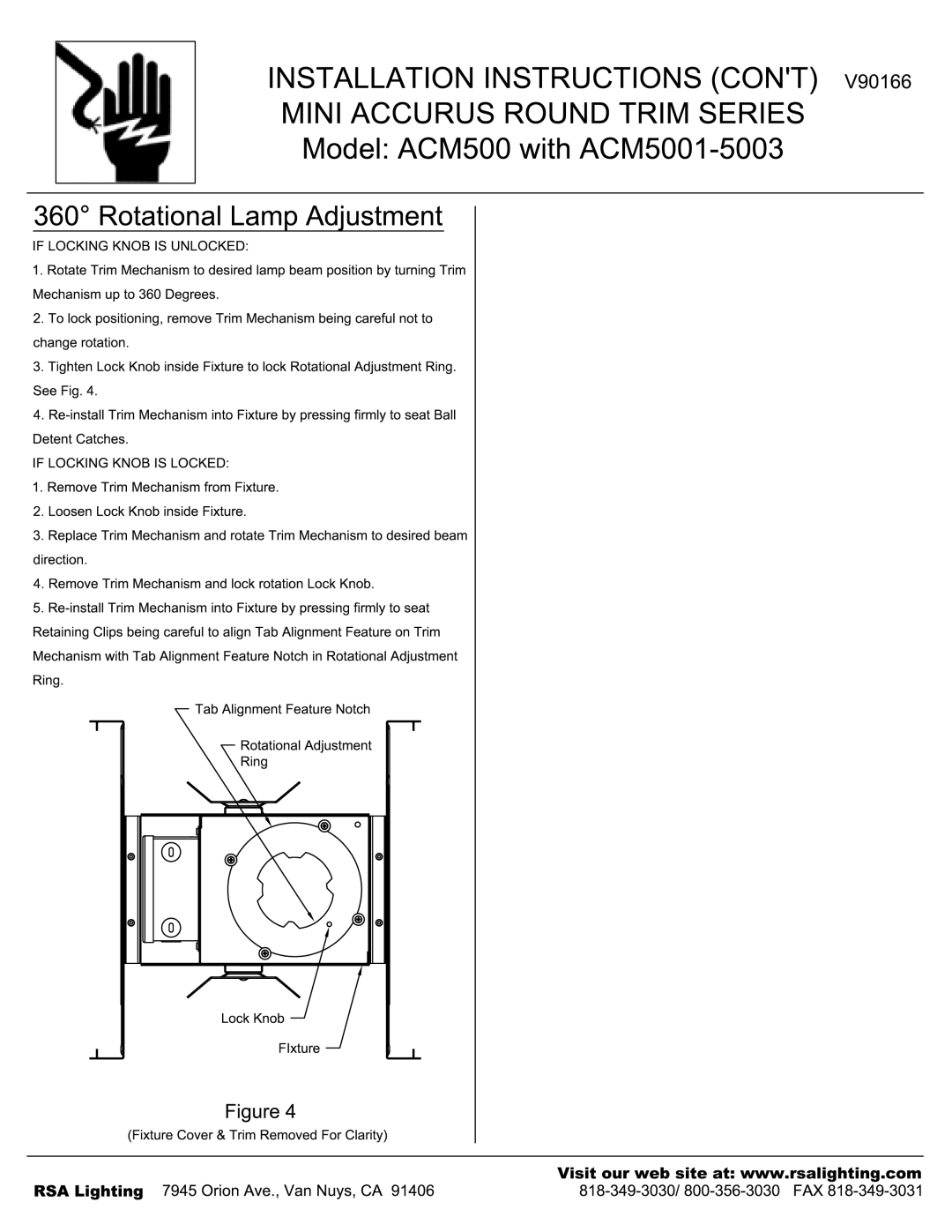 Cooper Lighting ACM5003, ACM5001 manual 