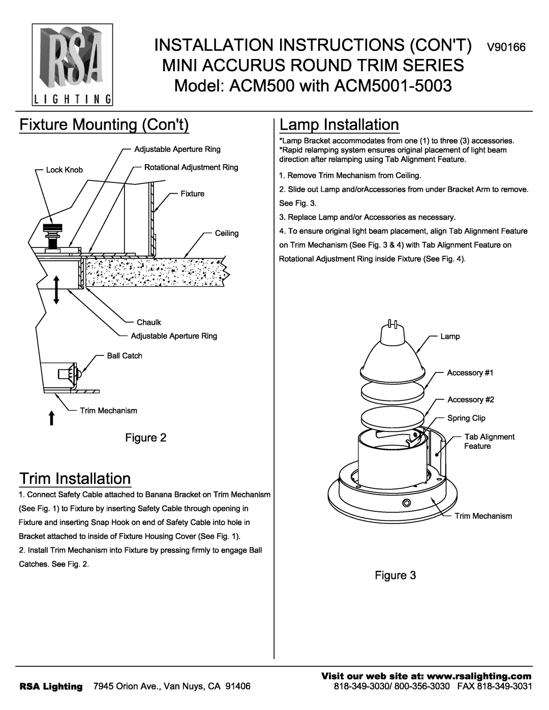 Cooper Lighting ACM5001, ACM5003 manual 