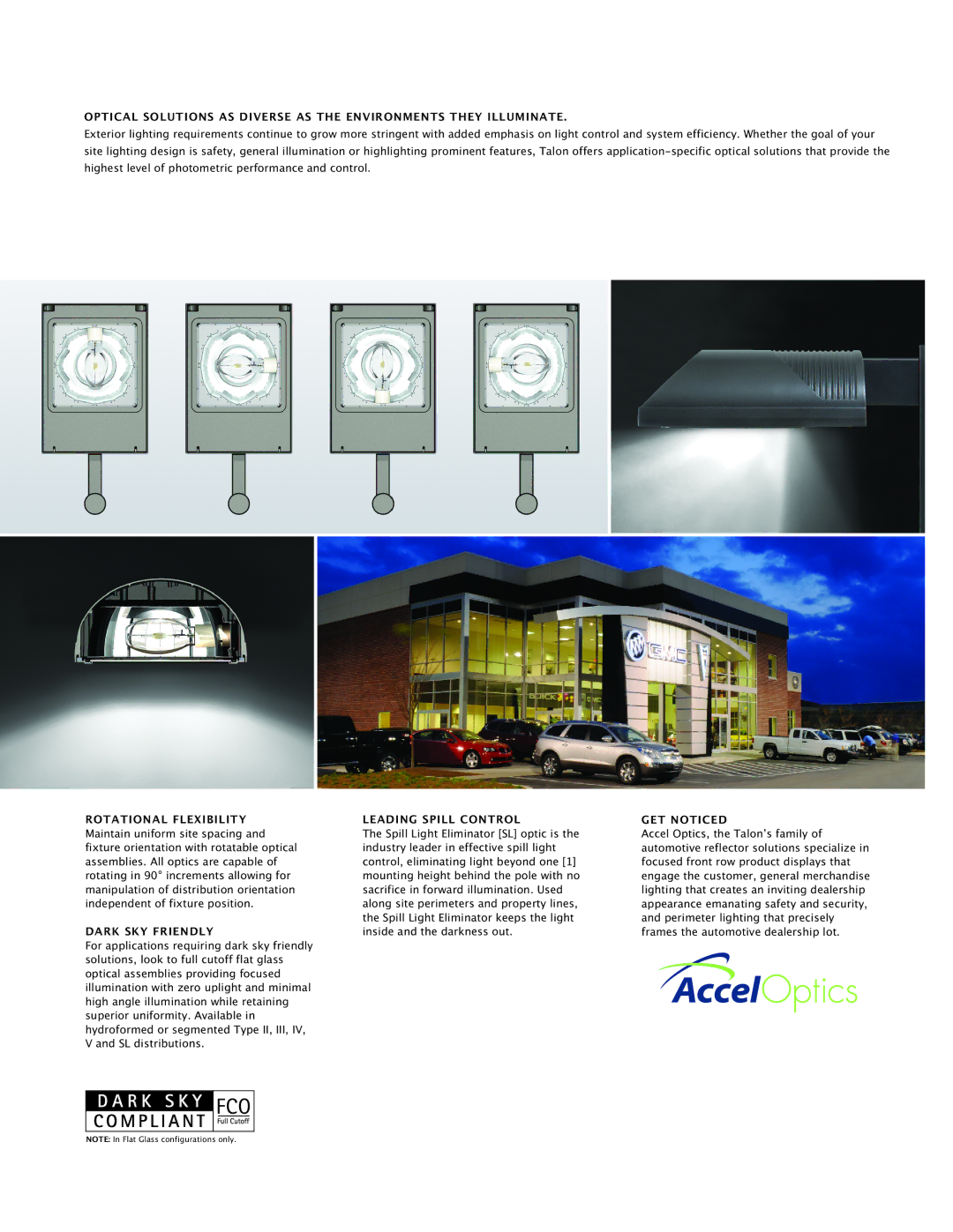 Cooper Lighting Area Luminaire manual Rotational Flexibility, Dark SKY Friendly, Leading Spill Control, GET Noticed 