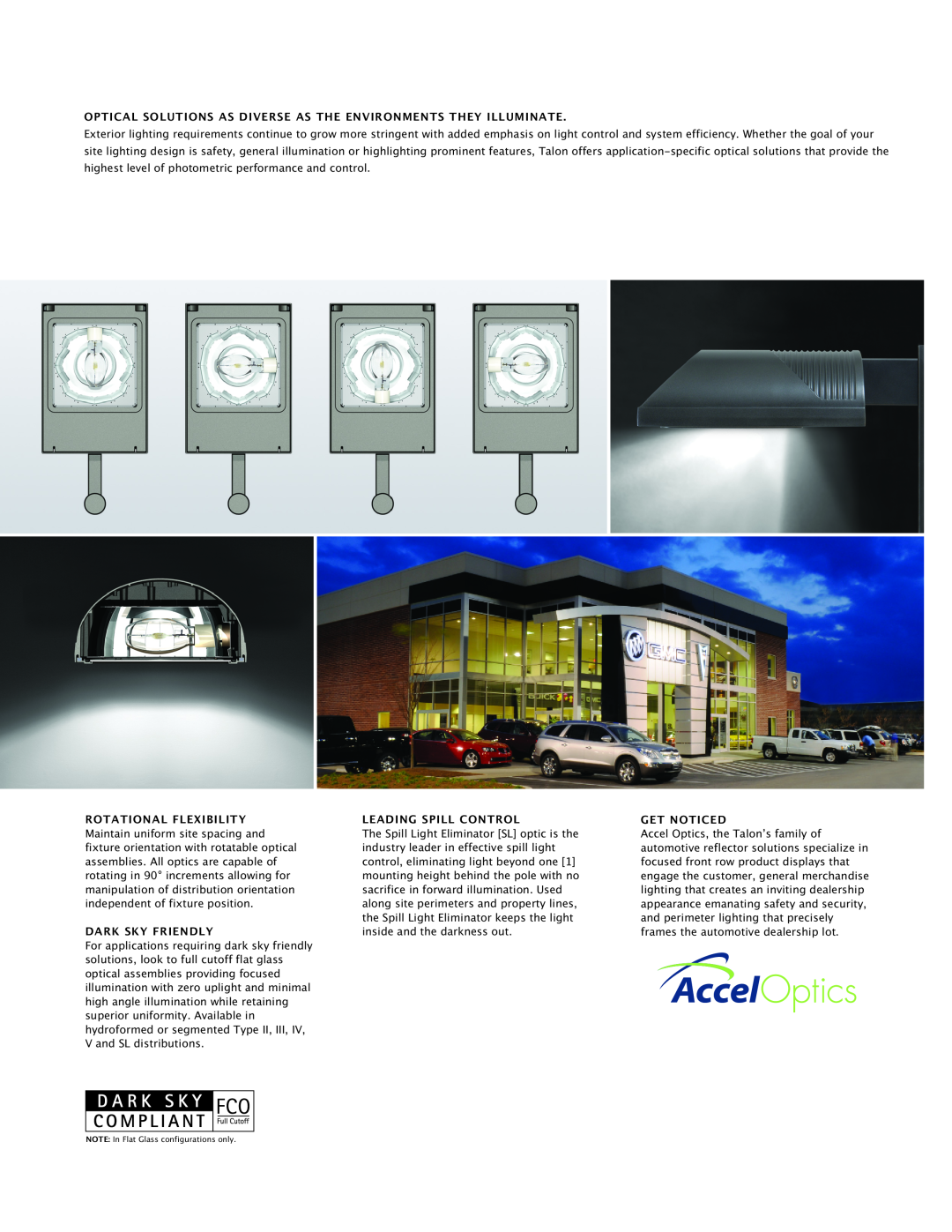Cooper Lighting Area Luminaire manual Rotational Flexibility, Dark Sky Friendly, Leading Spill Control, Get Noticed 