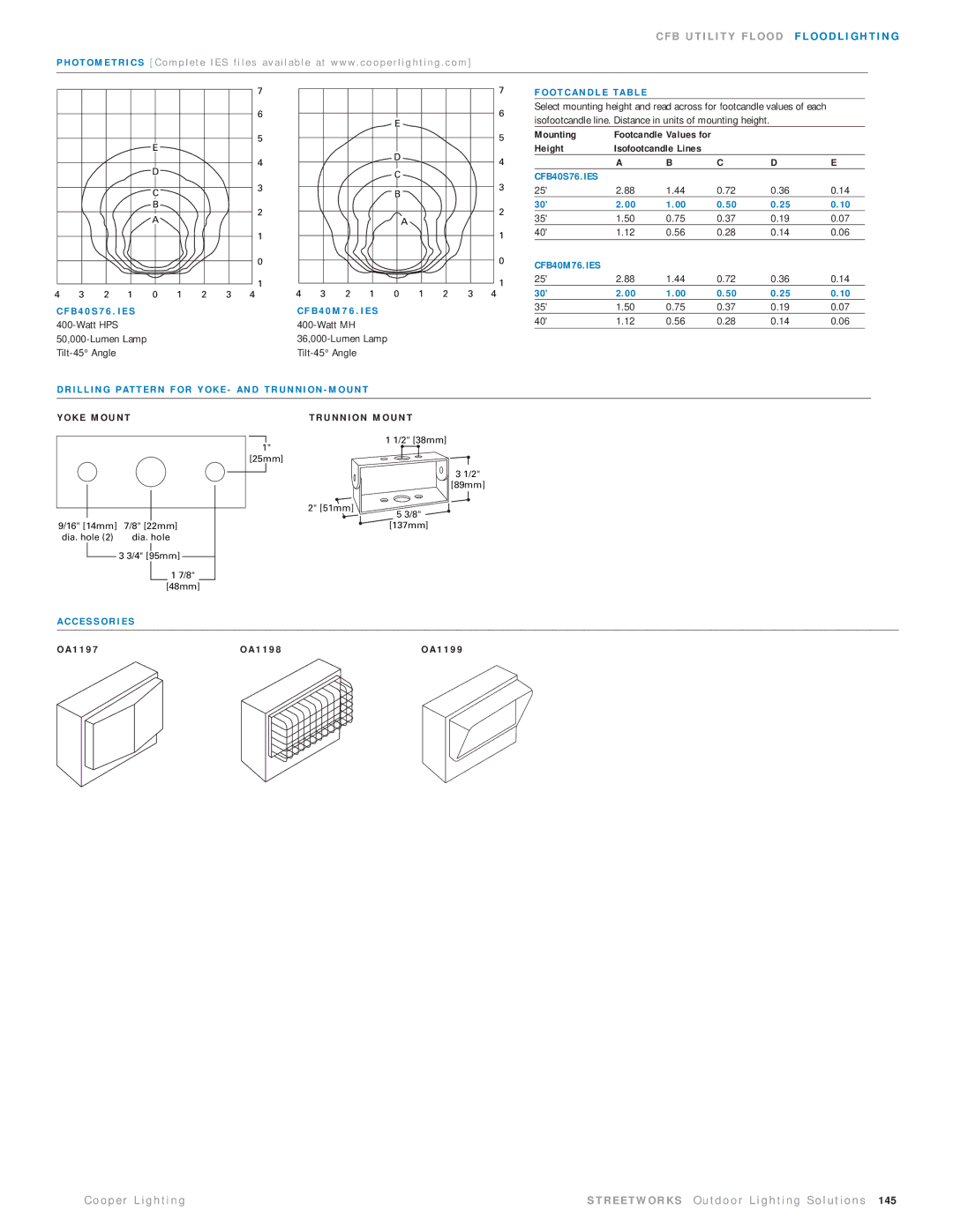 Cooper Lighting CFB10SR2774 manual O p e r L i g h t i n g 