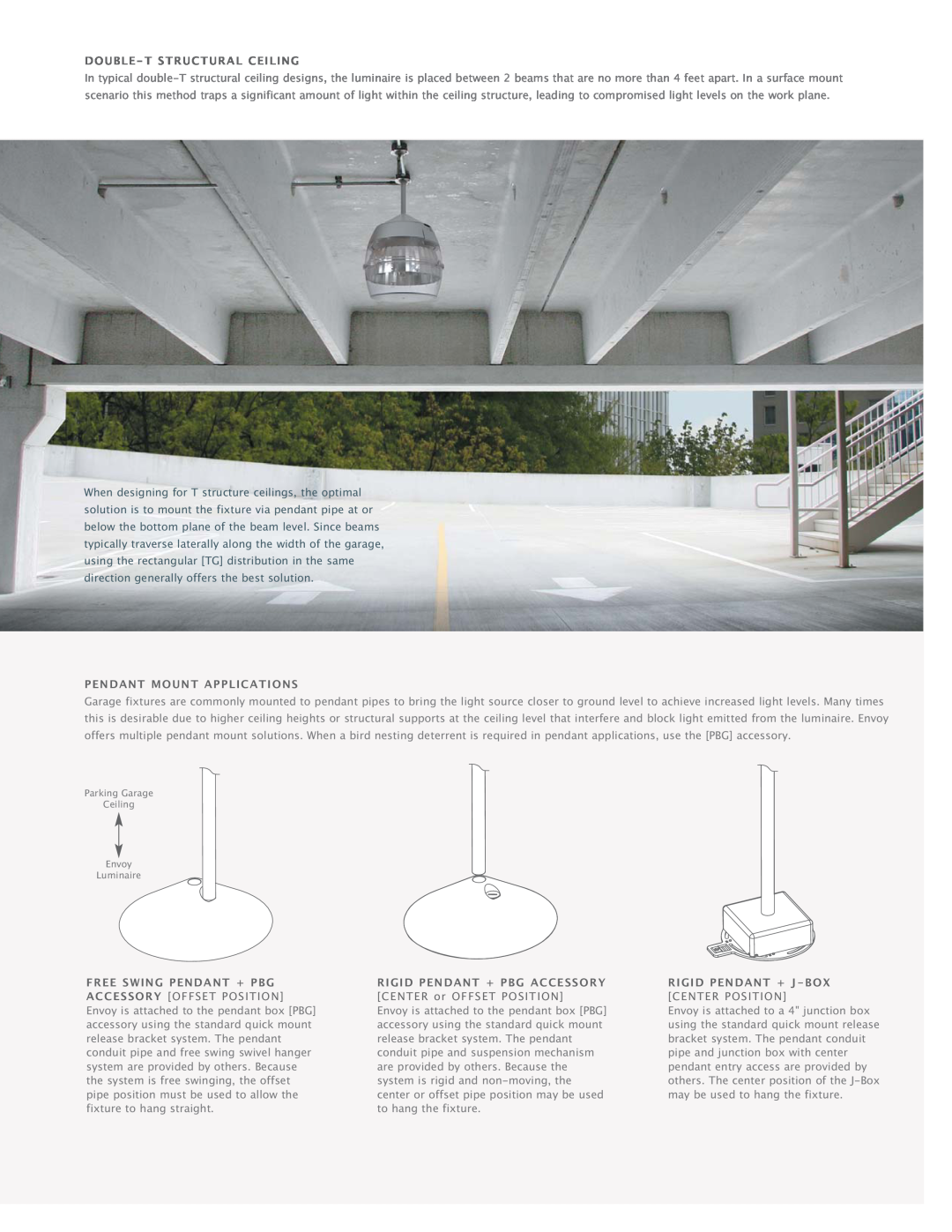 Cooper Lighting Envoy Double-T Structural Ceiling, When designing for T structure ceilings, the optimal, Center Position 