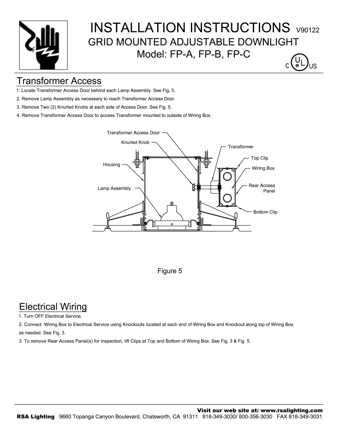 Cooper Lighting FP-B, FP-C, FP-A manual 