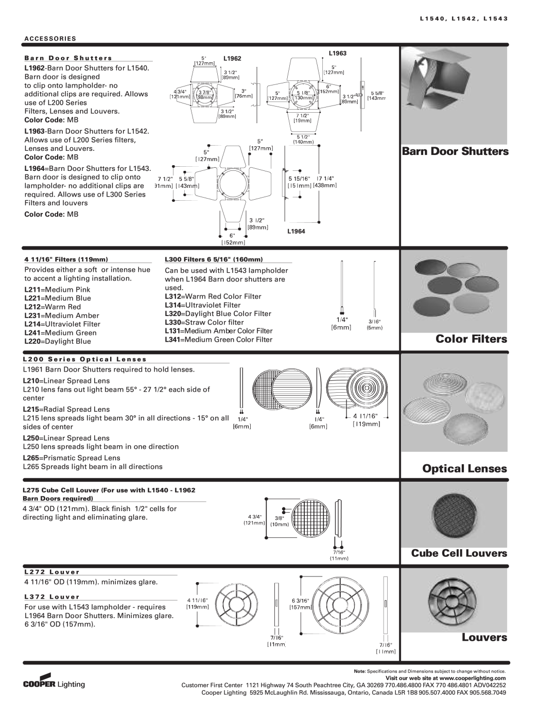 Cooper Lighting L1542, L1540, L1543 manual   ,  ,  ,    