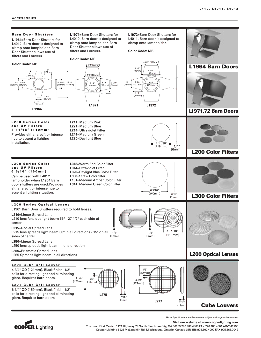 Cooper Lighting L4010, L4011, L4012 manual   ,   ,   ,   