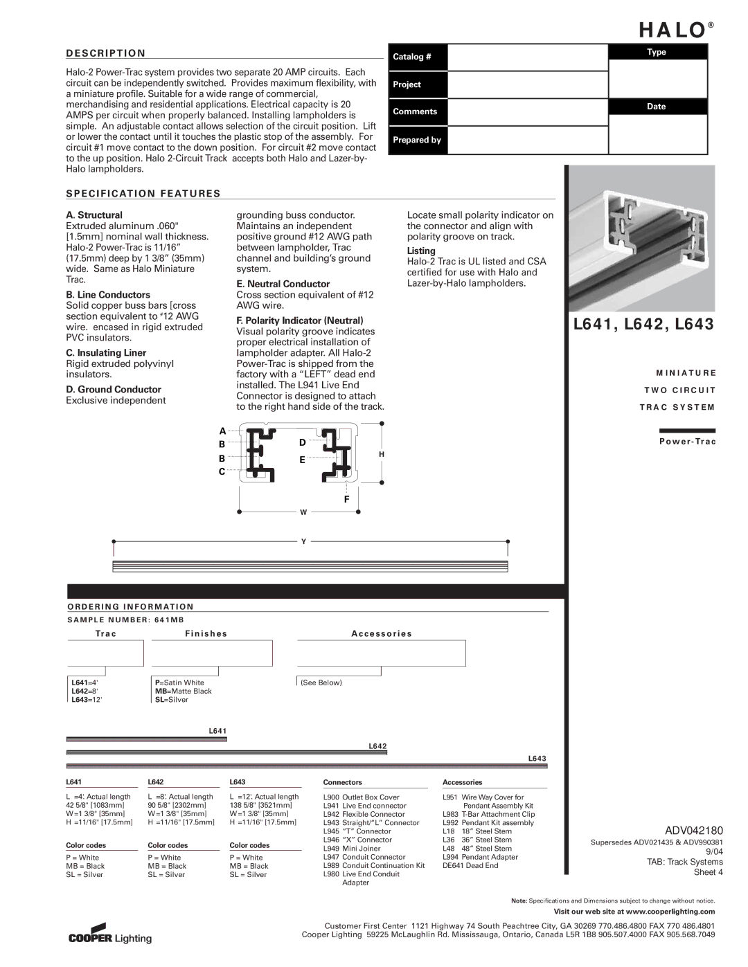 Cooper Lighting L643 specifications Structural, Listing, Neutral Conductor, Line Conductors, Polarity Indicator Neutral 