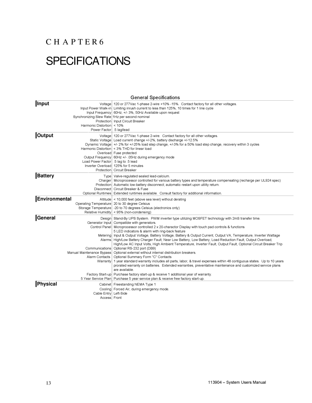 Cooper Lighting Lifeway II Series user manual Specifications 