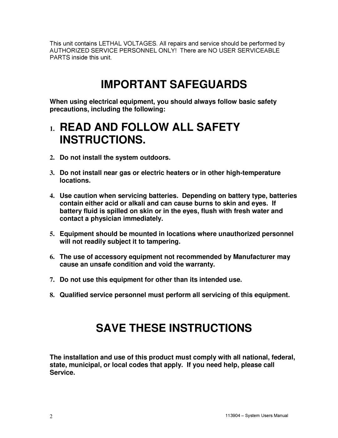 Cooper Lighting Lifeway II Series user manual Important Safeguards 