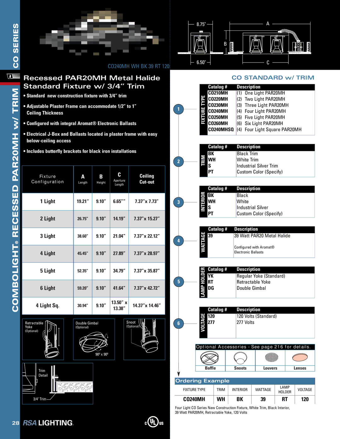 Cooper Lighting none manual Recessed PAR20MH Metal Halide 