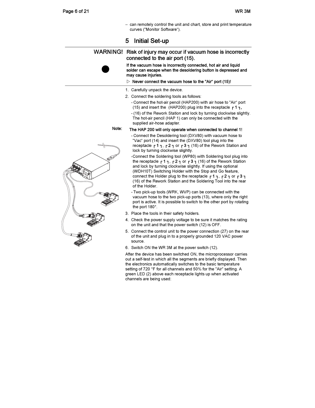 Cooper Lighting Radio manual Initial Set-up, Connected to the air port 