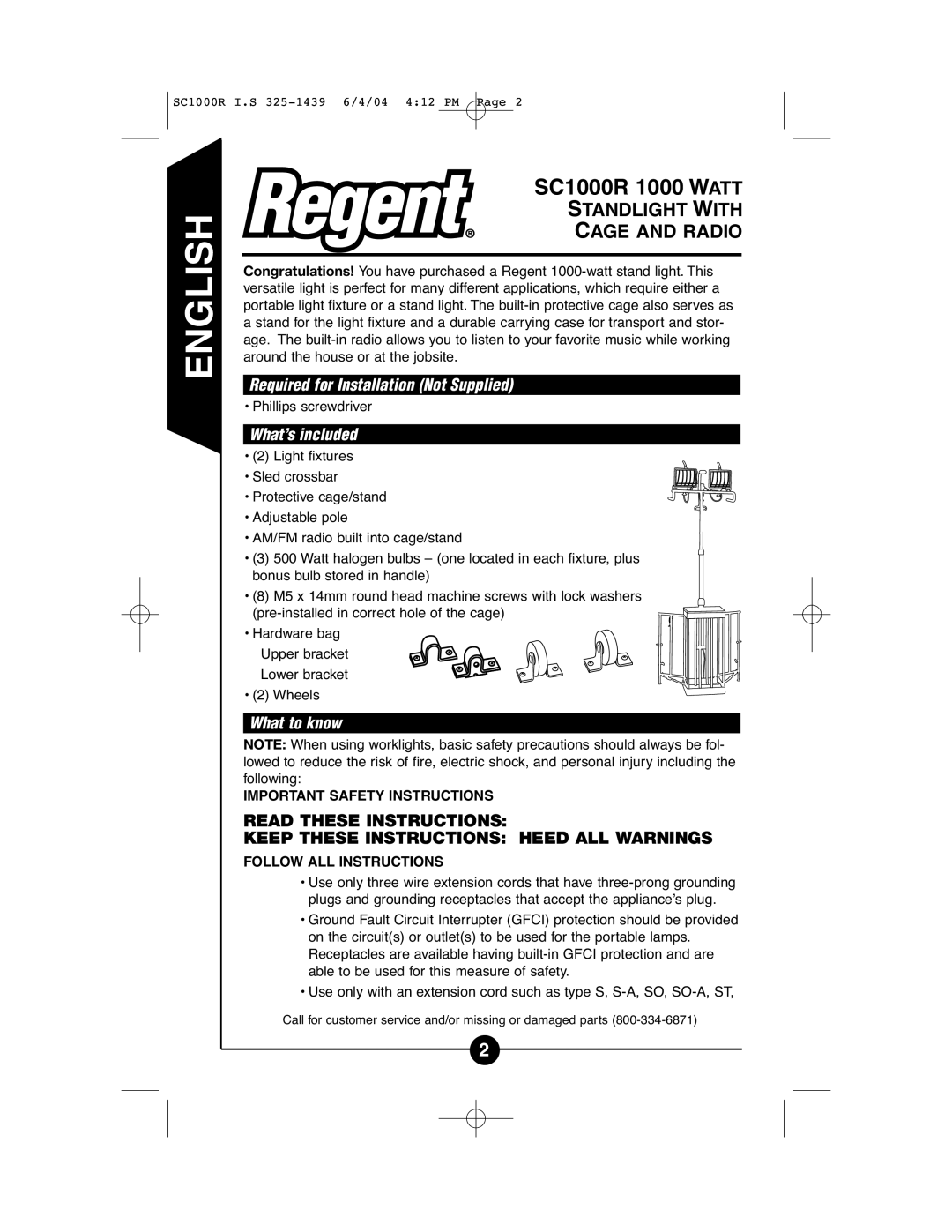 Cooper Lighting SC1000R instruction manual Required for Installation Not Supplied, What’s included, What to know 