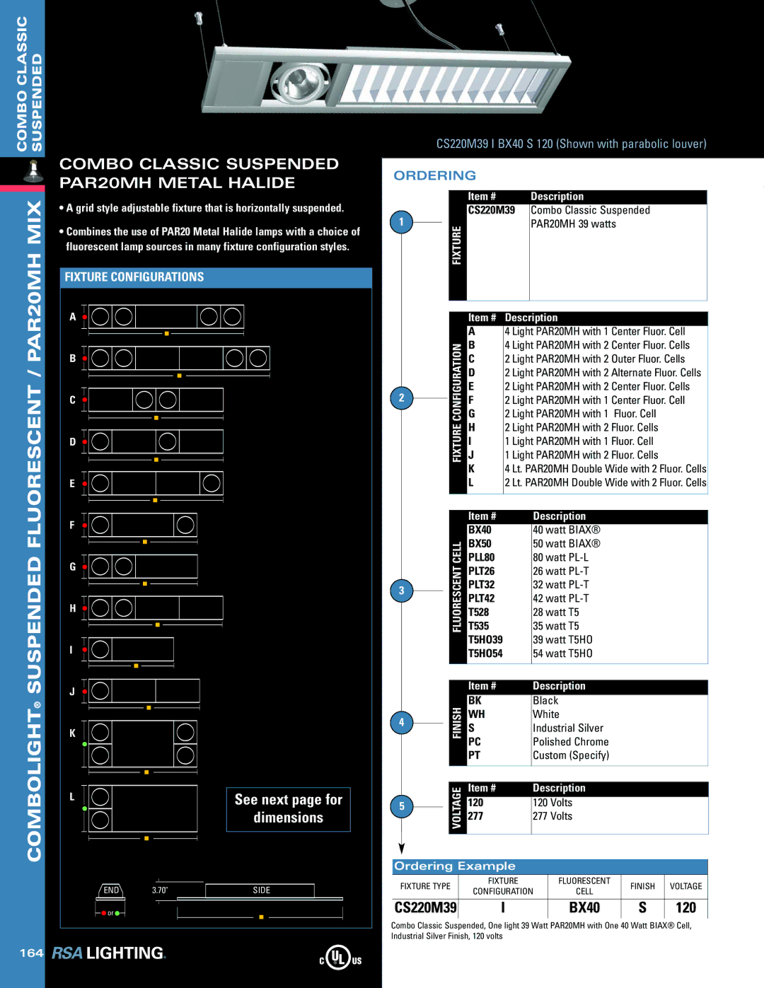 Cooper Lighting Suspended Series manual PAR20MH 