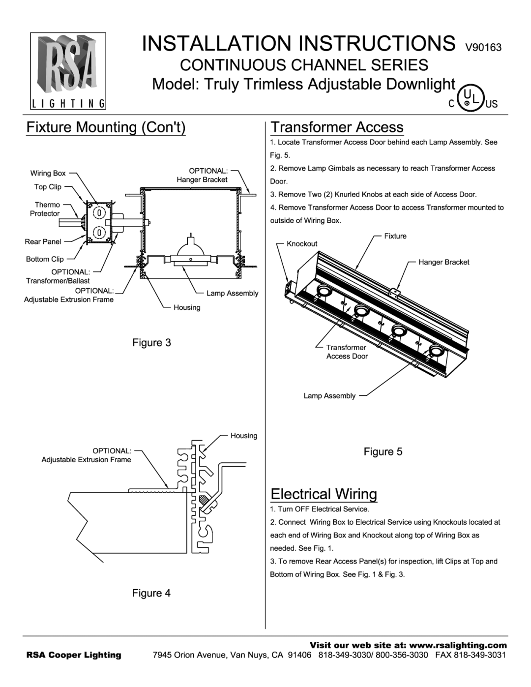 Cooper Lighting V90163 manual 