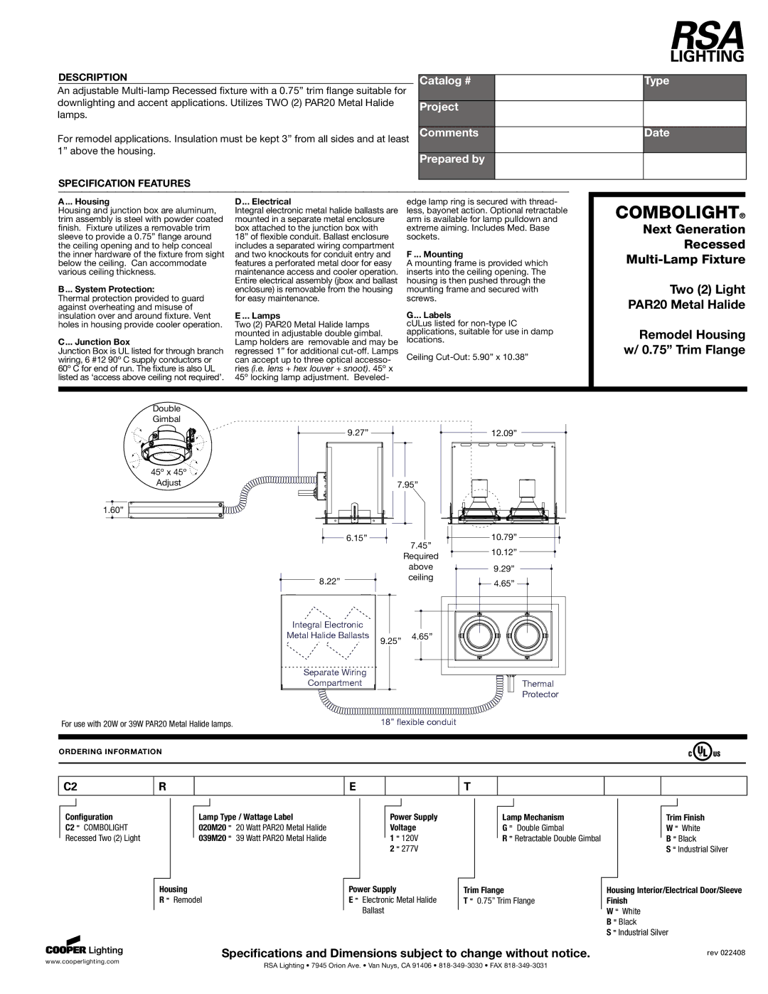 Cooper Lighting VX97 specifications Housing, System Protection, Junction Box, Electrical, Lamps, Mounting, Labels 