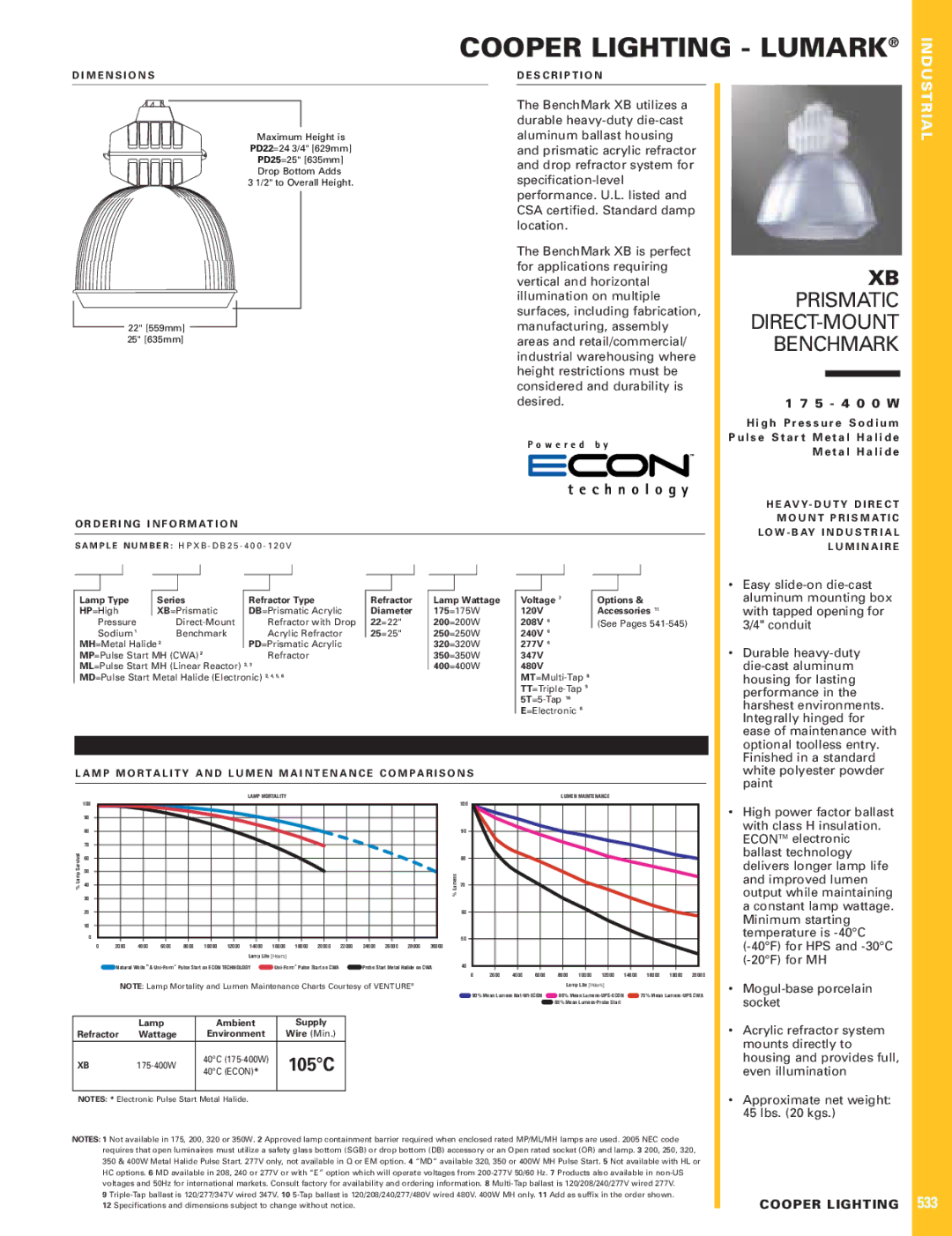 Cooper Lighting XB dimensions Easy slide-on die-cast, Aluminum mounting box, With tapped opening for, Conduit, Performance 