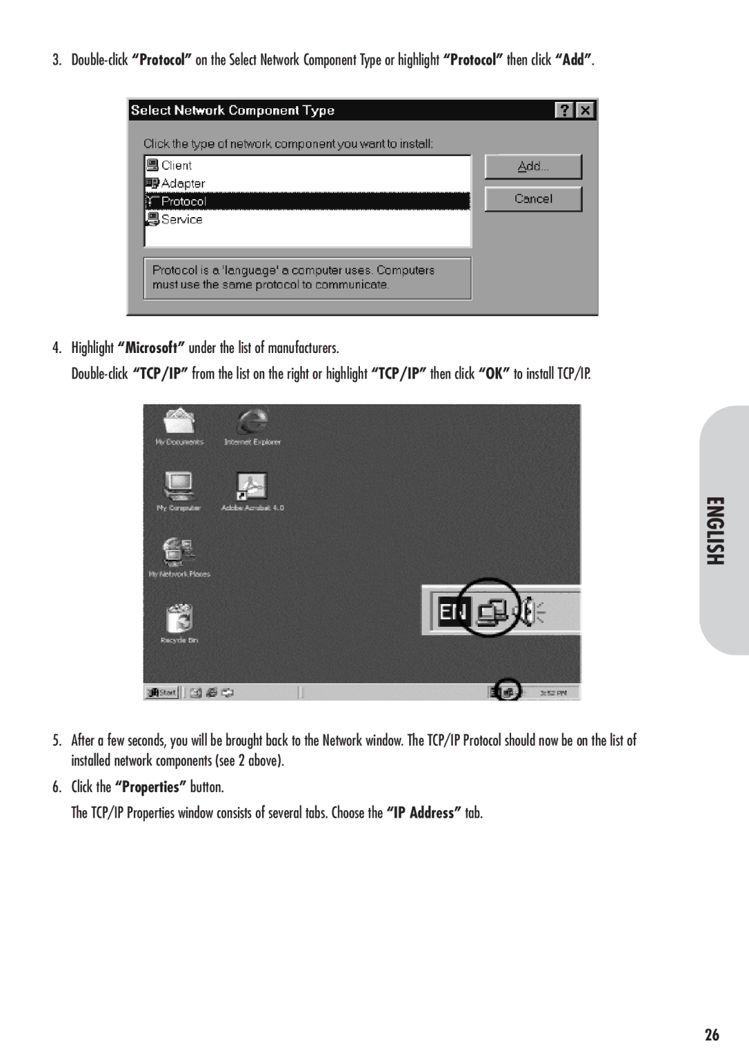 Corega 613-00041-01 manual Highlight Microsoft under the list of manufacturers 