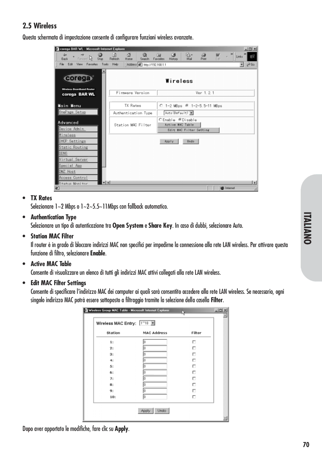 Corega 613-00041-01 manual Wireless 