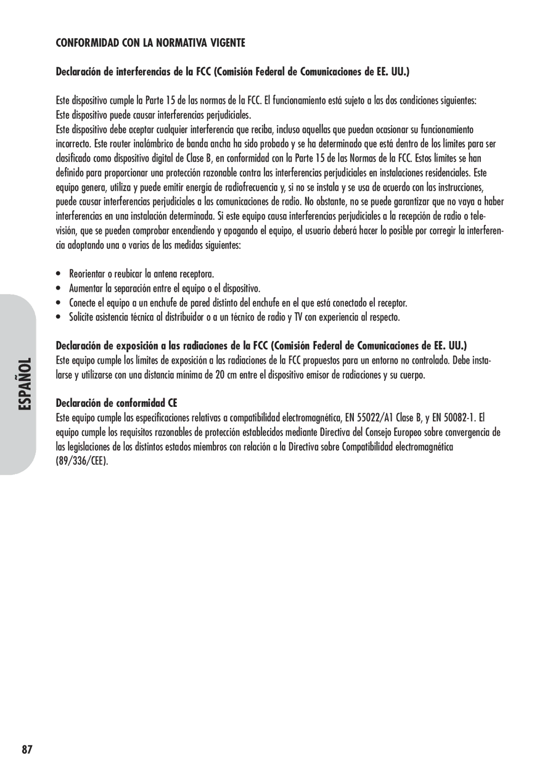 Corega 613-00041-01 manual Conformidad CON LA Normativa Vigente, Declaración de conformidad CE 