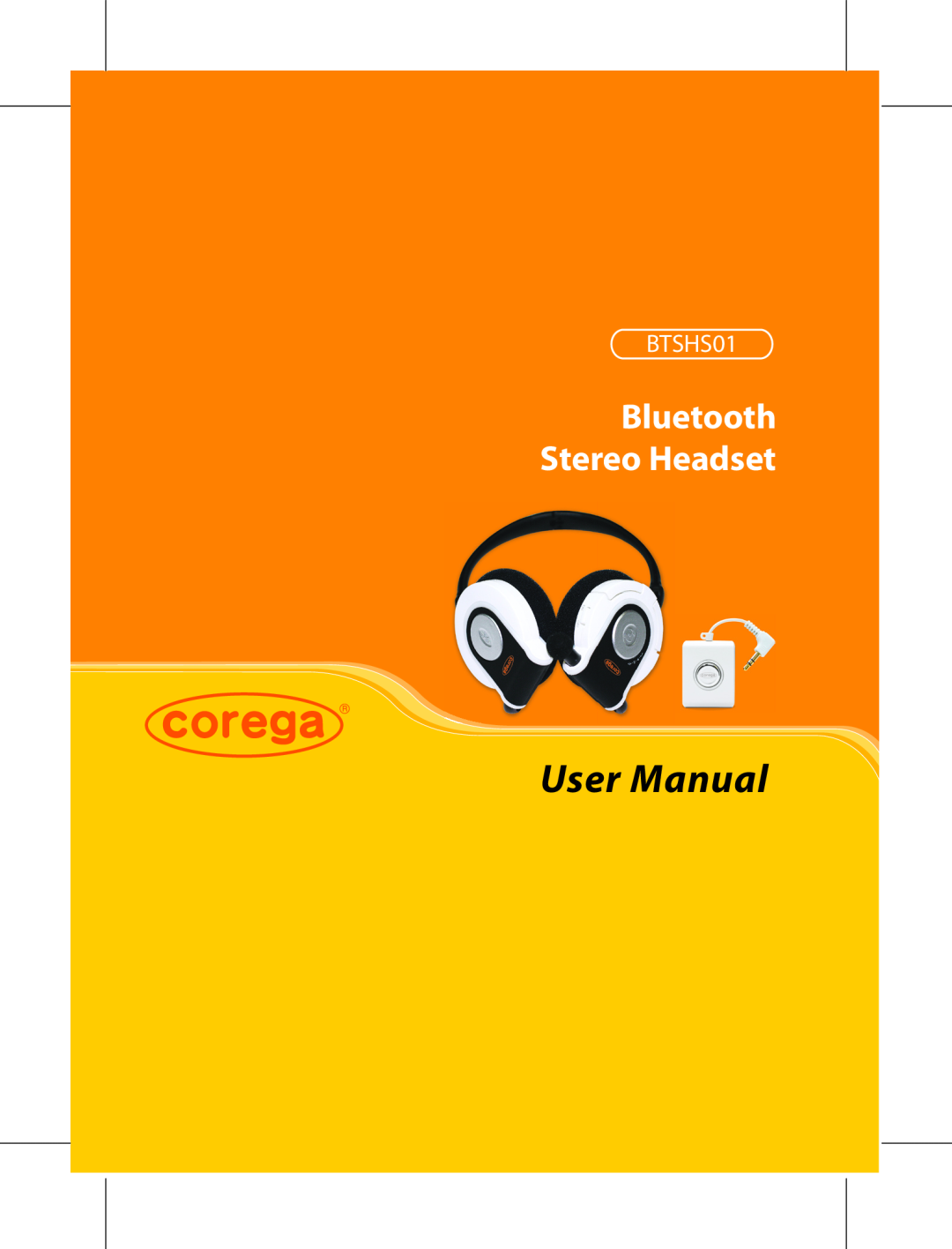 Corega BTSHS01 user manual Bluetooth Stereo Headset 