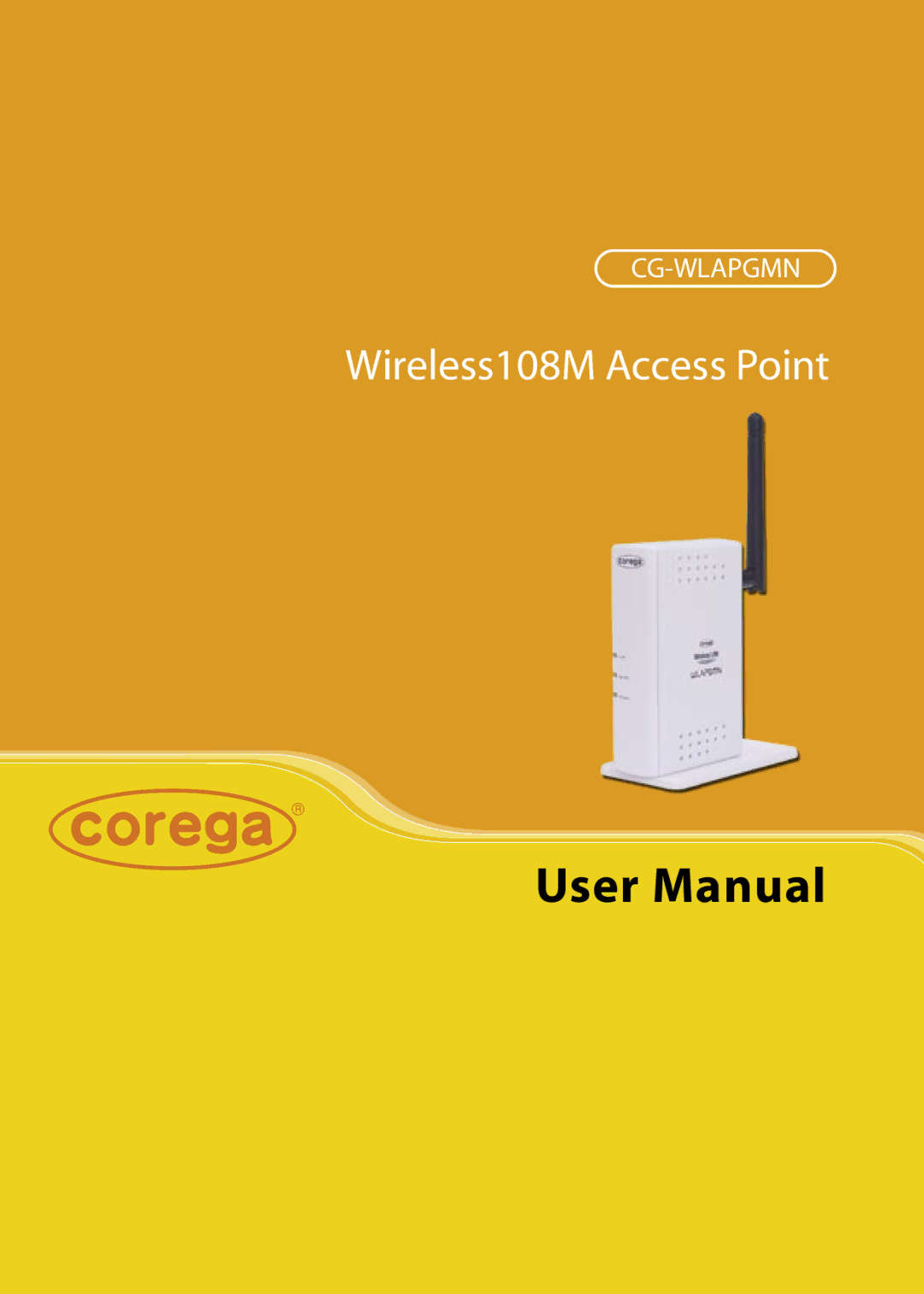 Corega CG-WLAPGMN user manual Wireless108M Access Point 