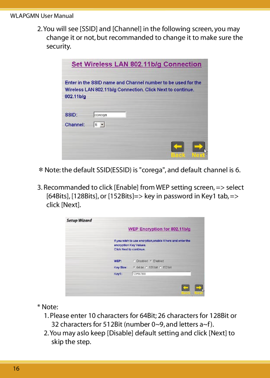 Corega CG-WLAPGMN user manual 