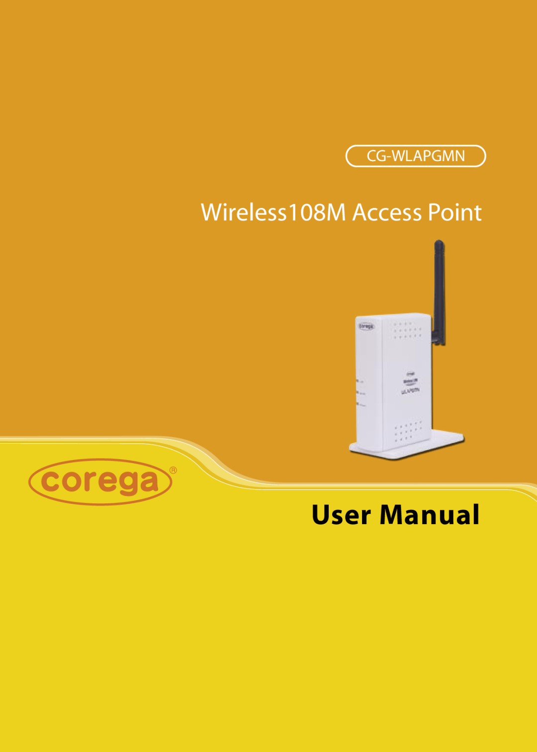 Corega CG-WLAPGMN user manual User Manual, Wireless108M Access Point, Cg-Wlapgmn 