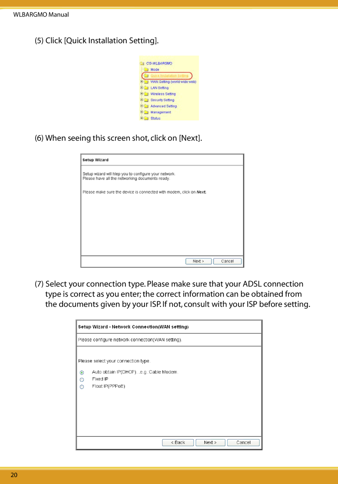 Corega CG-WLBARGMO user manual Wlbargmo Manual 