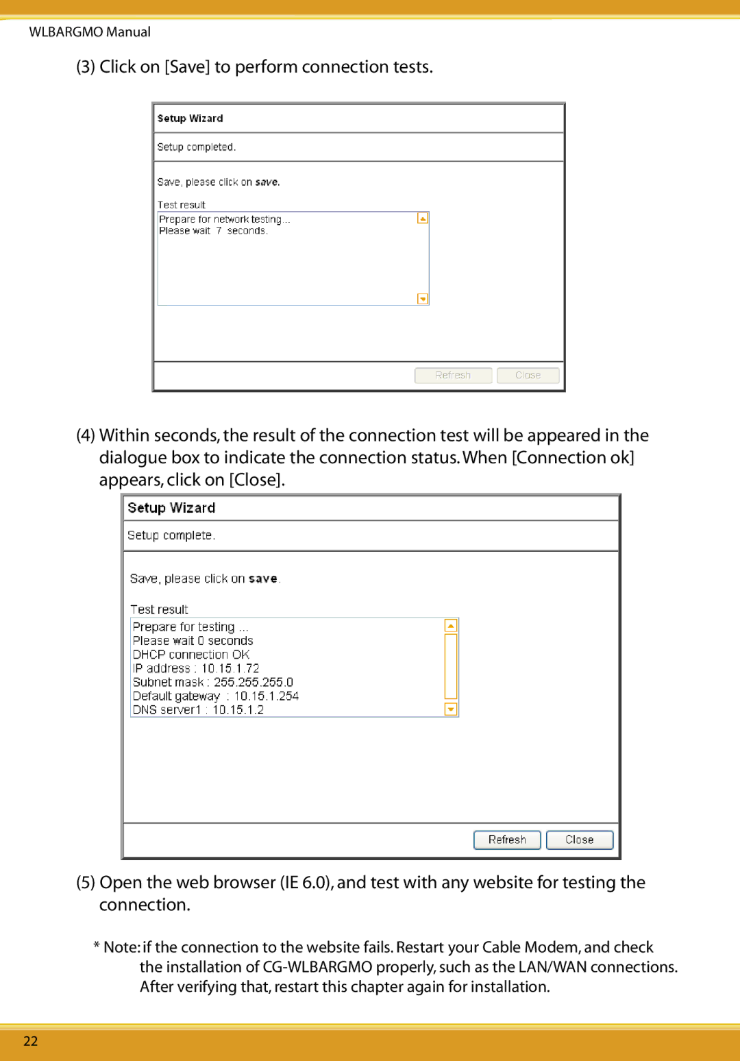 Corega CG-WLBARGMO user manual Wlbargmo Manual 