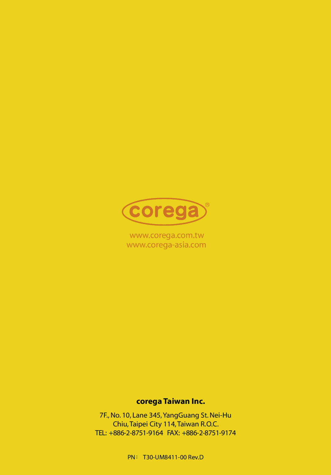 Corega CG-WLBARGMO user manual Corega Taiwan Inc 