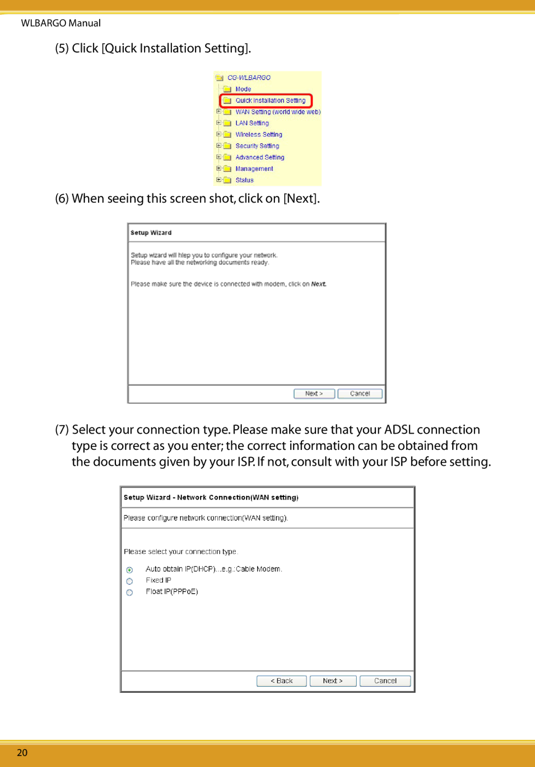 Corega CG-WLBARGO user manual Wlbargo Manual 