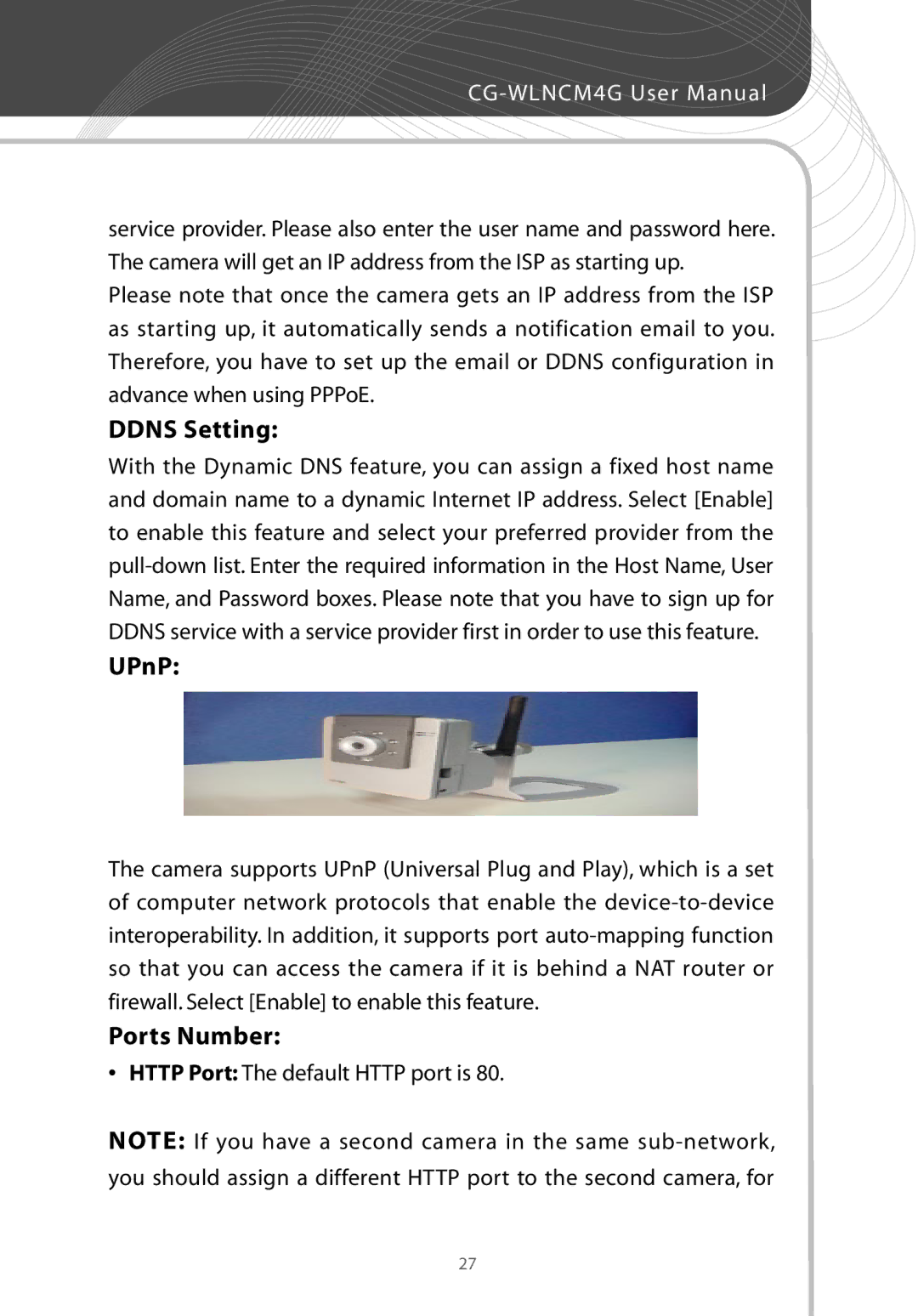 Corega CG-WLNCM4G manual Ports Number 