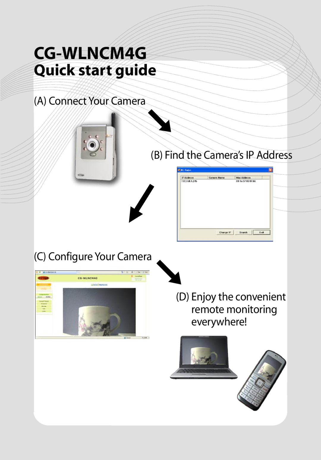 Corega CG-WLNCM4G manual Quick start guide 