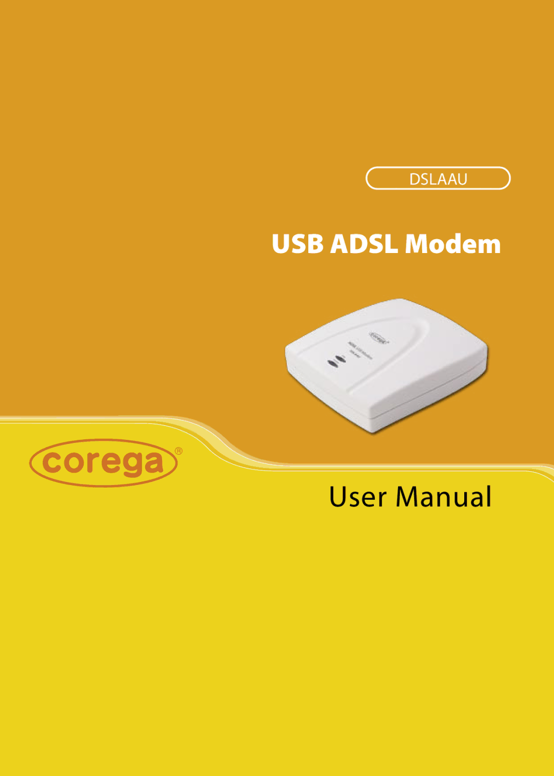 Corega DSLAAU user manual USB Adsl Modem 