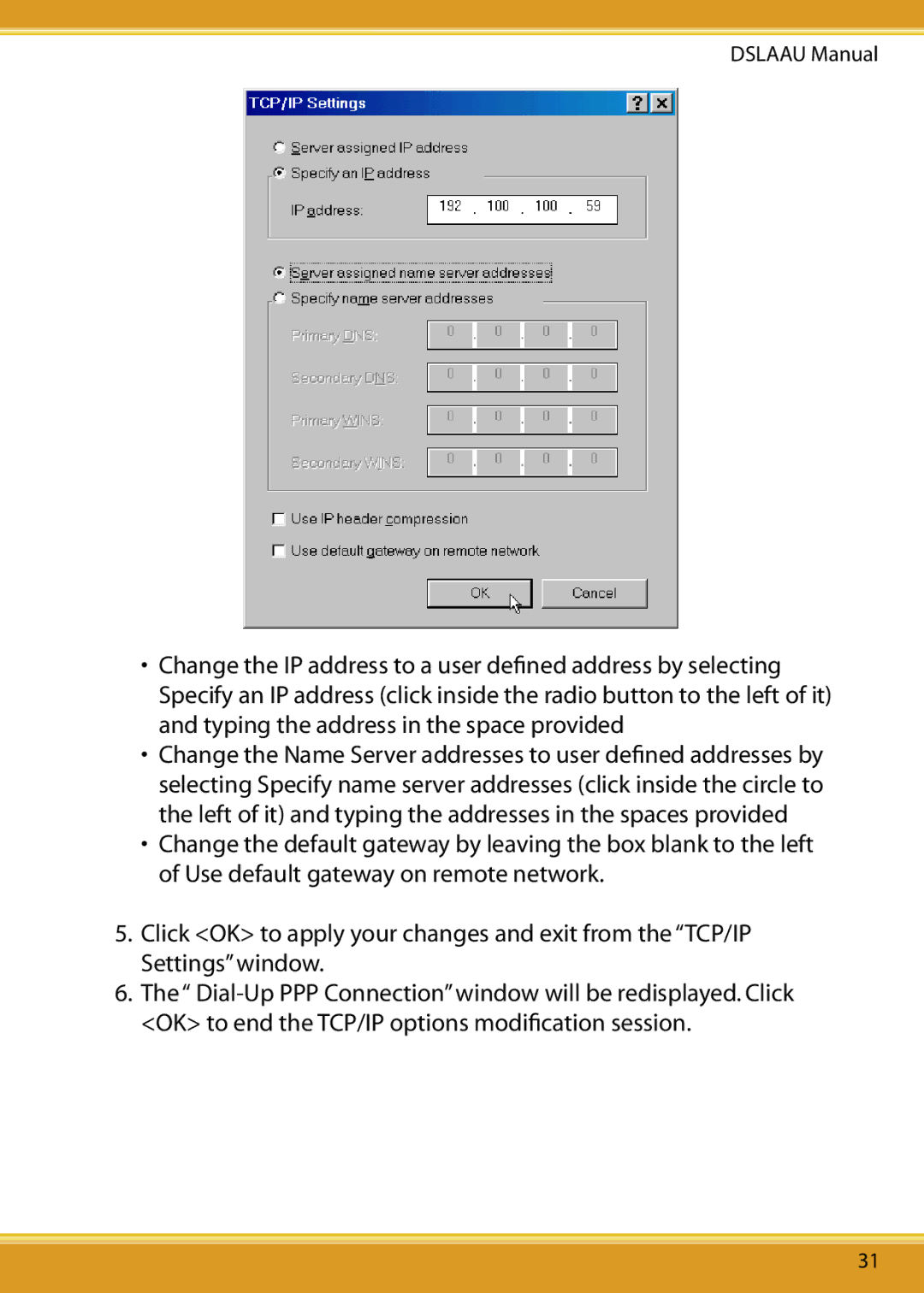 Corega DSLAAU user manual Dslaau Manual 