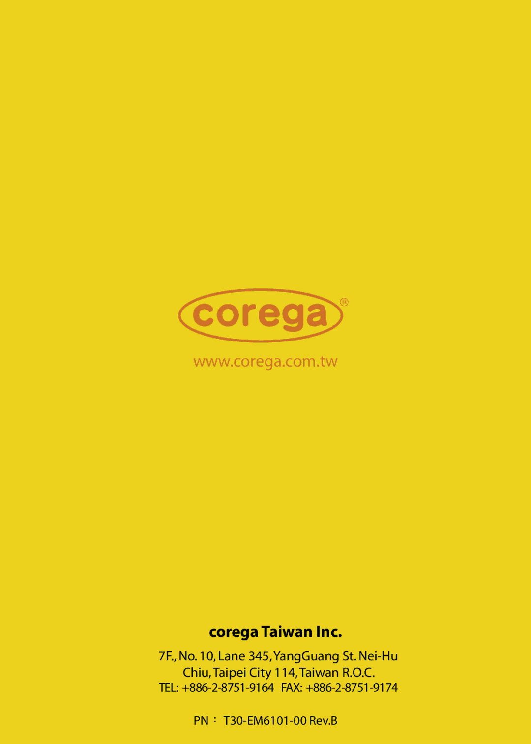 Corega DSLAAU user manual Corega Taiwan Inc 