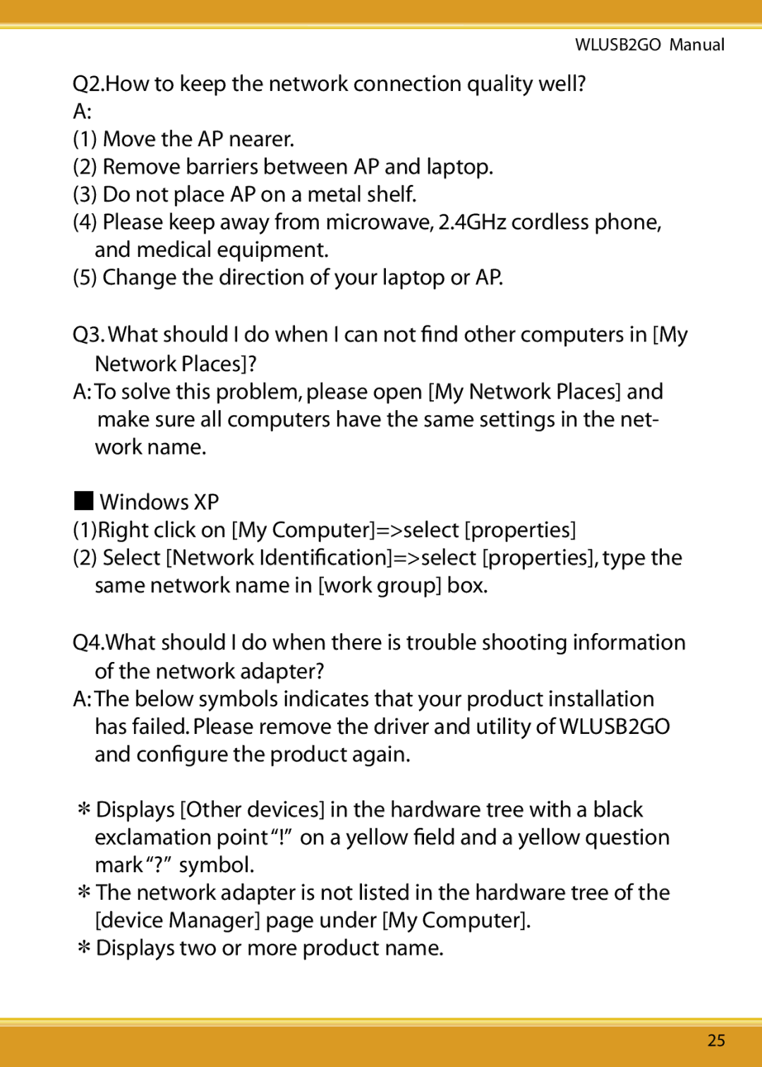 Corega user manual WLUSB2GO Manual 