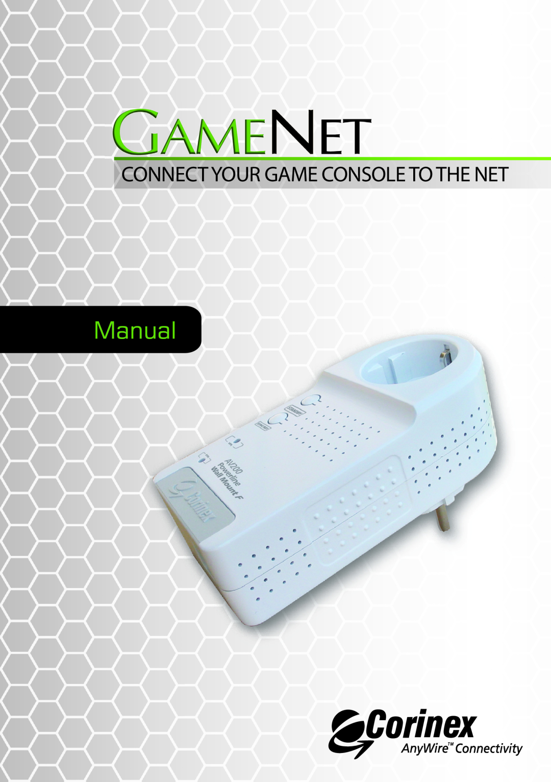 Corinex Global GameNet manual Manual, Connect Your Game Console To The Net 
