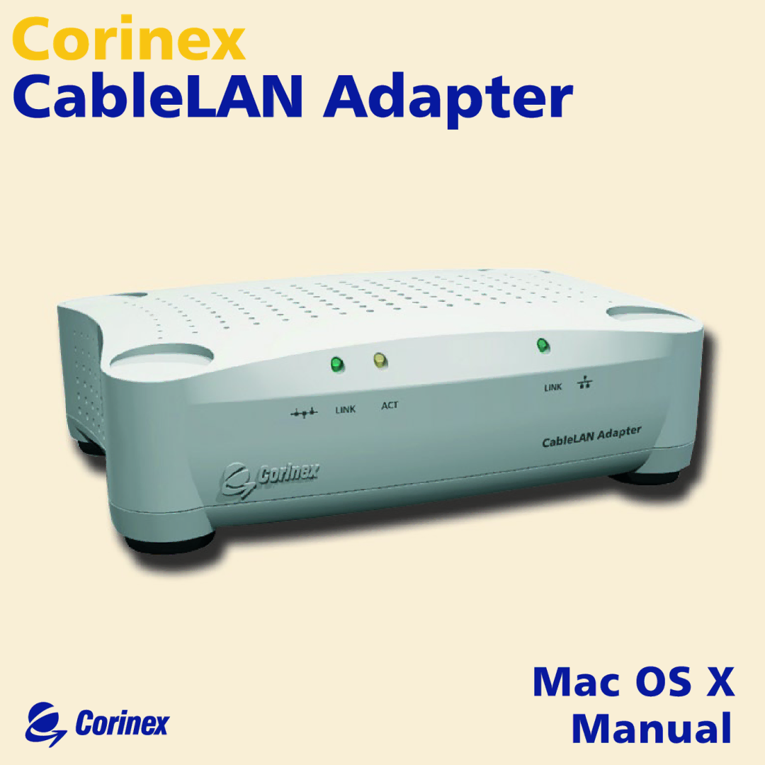 Corinex Global MAC OS X manual 