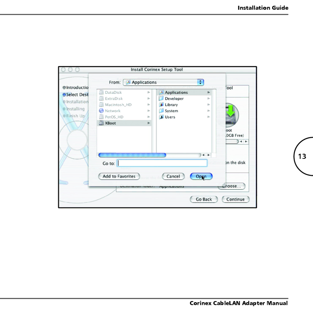 Corinex Global MAC OS X manual Installation Guide Corinex CableLAN Adapter Manual 