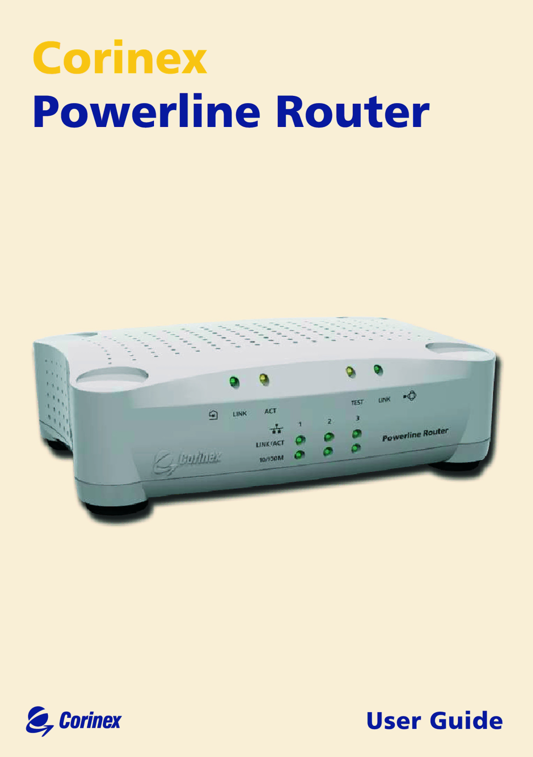 Corinex Global Powerline Router manual 