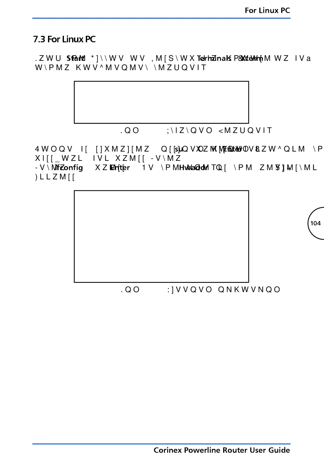 Corinex Global Powerline Router manual For Linux PC 