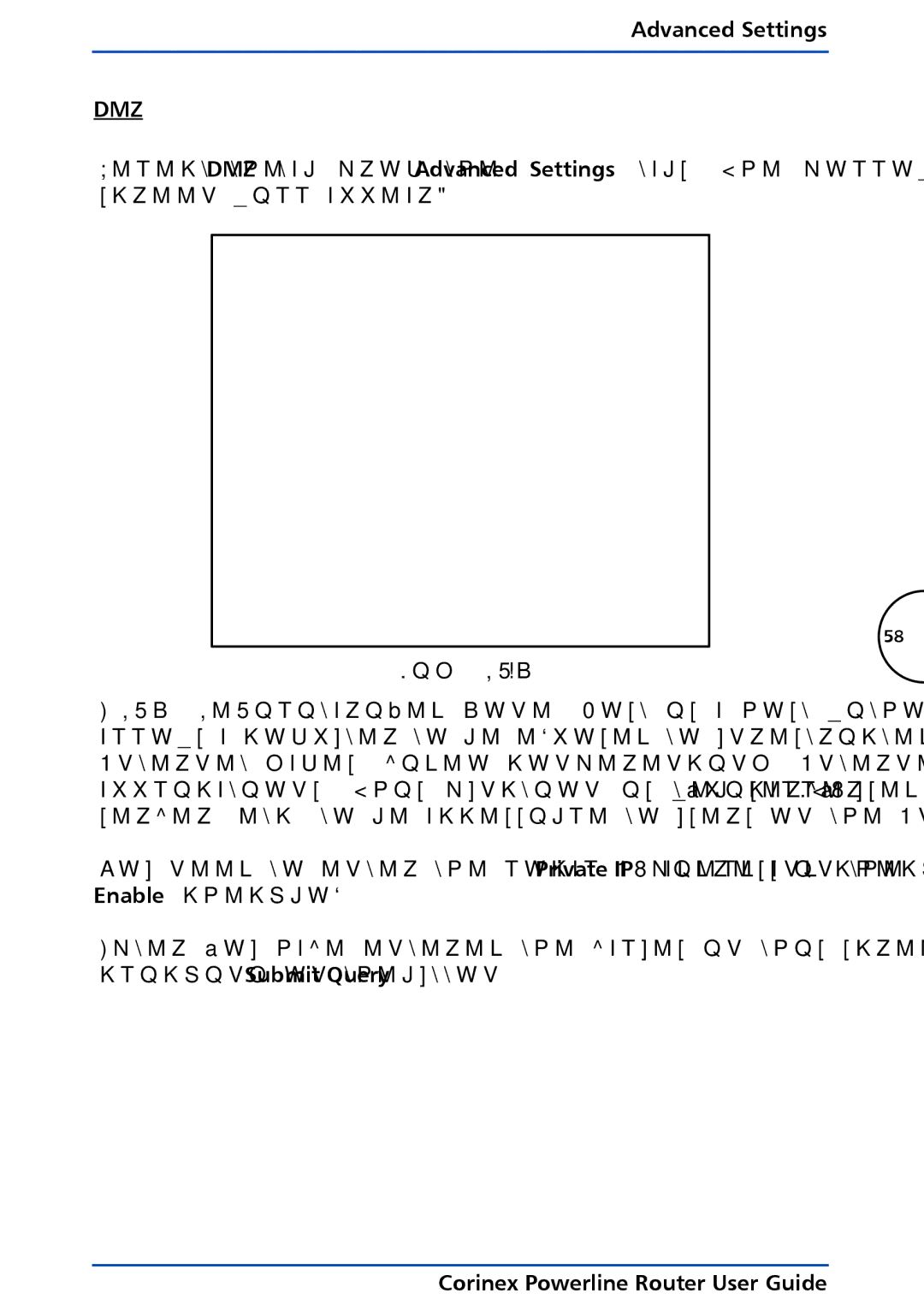 Corinex Global Powerline Router manual Dmz 