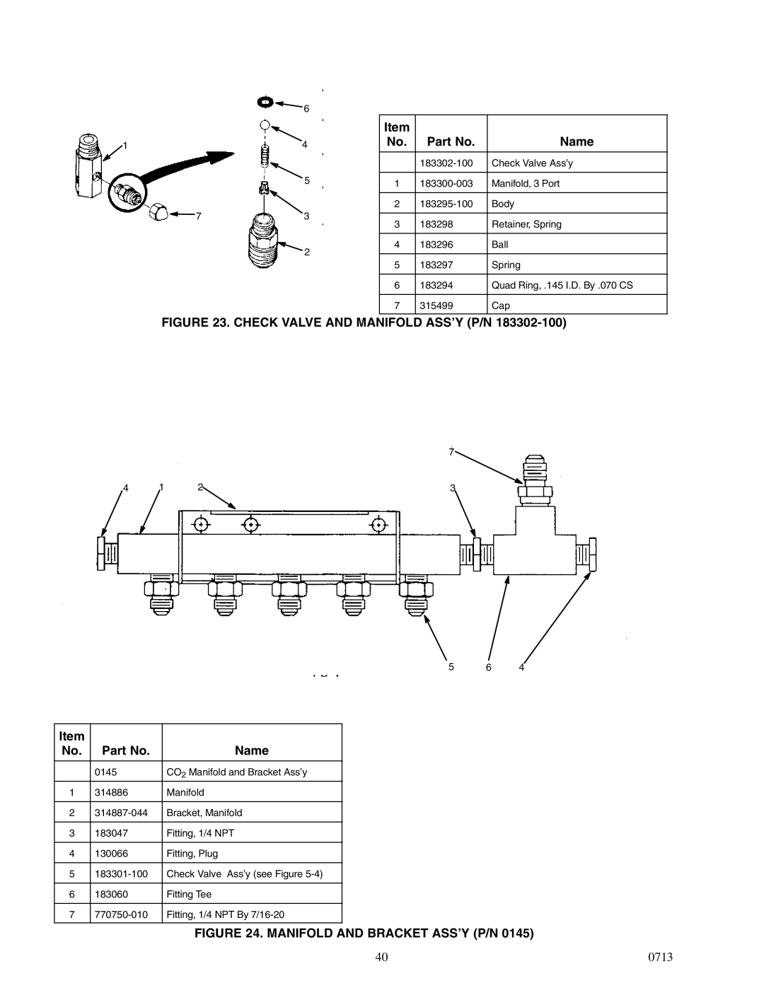 Cornelius 2232MS service manual Check Valve and Manifold ASS’Y P/N 