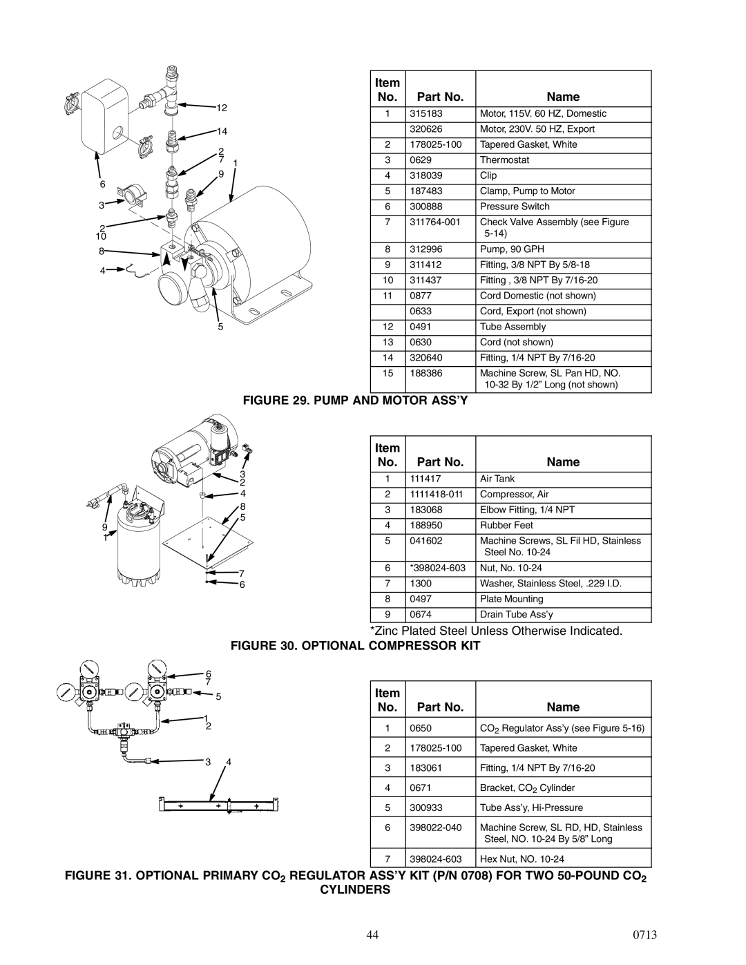 Cornelius 2232MS service manual Pump and Motor ASS’Y 