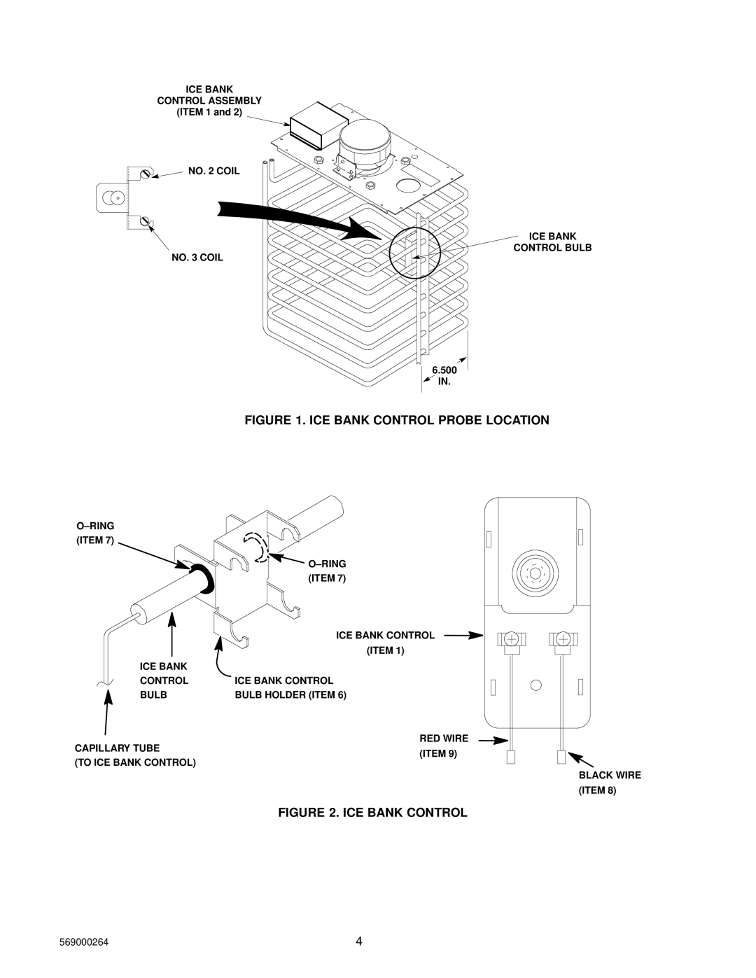 Cornelius 2849959200, 2849949200, 2849949020, 2849959020 installation instructions ICE Bank Control Probe Location 