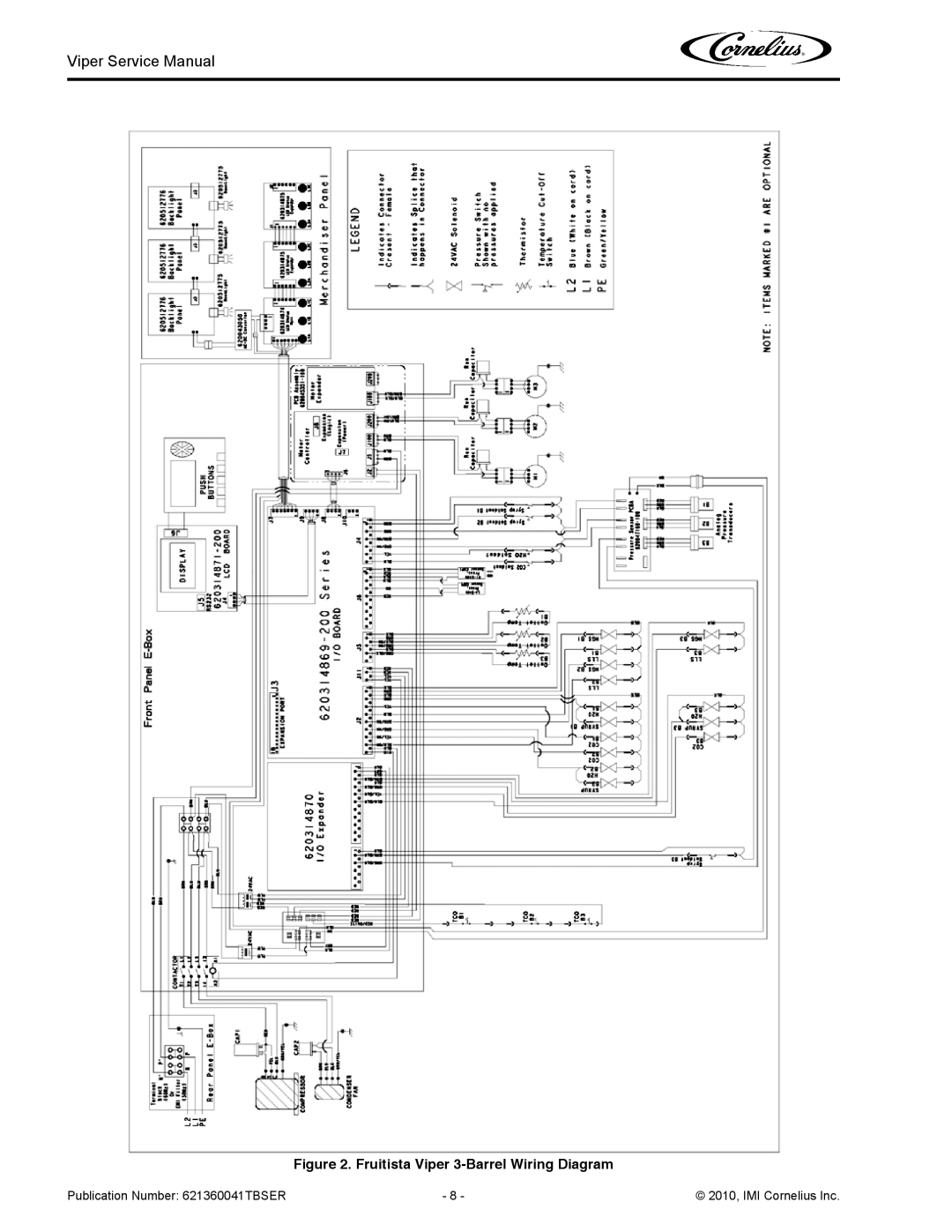 Cornelius service manual Fruitista Viper 3-Barrel Wiring Diagram 